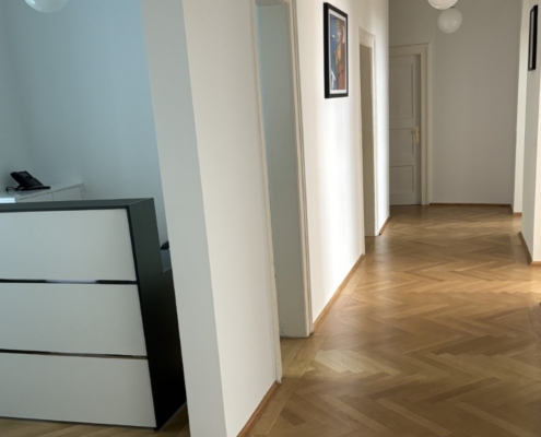 Kanzlei München Empfangsbereich/Gang